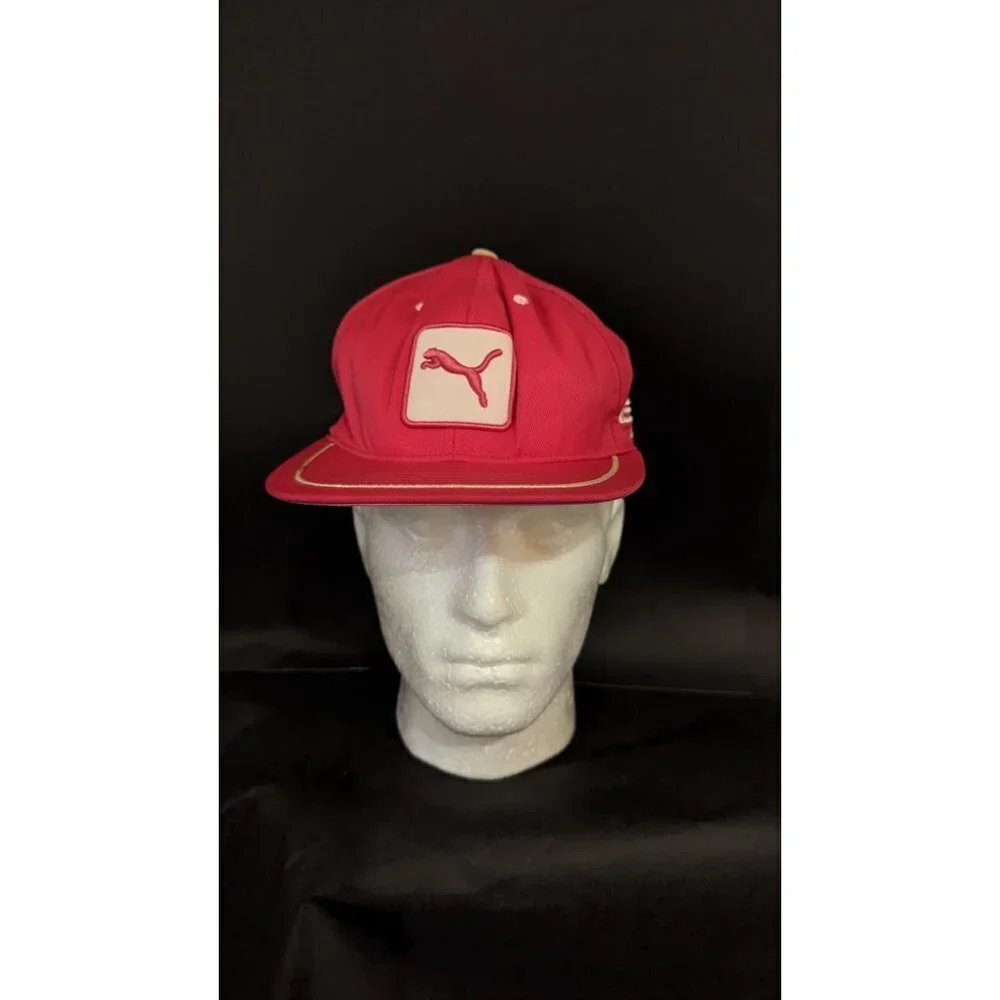 Puma Ball Cap hat pink snap back adjustable baseball,‎ softball, trucker hat